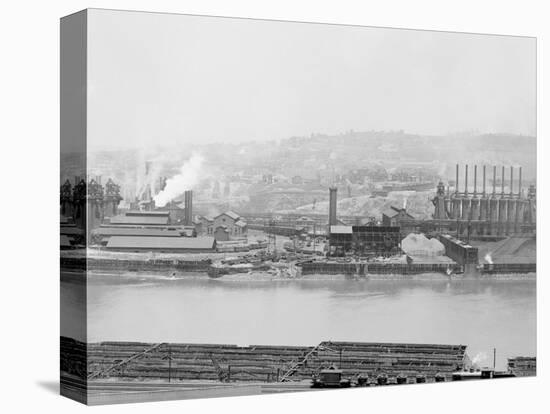 Carnegie Blast Furnaces, Homestead, Pa.-null-Stretched Canvas