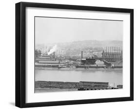 Carnegie Blast Furnaces, Homestead, Pa.-null-Framed Photo