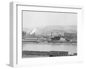 Carnegie Blast Furnaces, Homestead, Pa.-null-Framed Photo