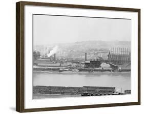 Carnegie Blast Furnaces, Homestead, Pa.-null-Framed Photo