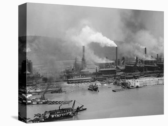 Carnegie Furnaces, Braddock, Pa.-null-Stretched Canvas