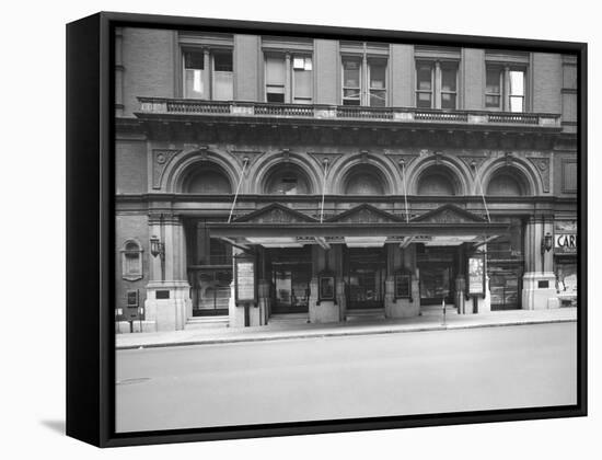 Carnegie Hall Entrance -- Exterior View-null-Framed Stretched Canvas