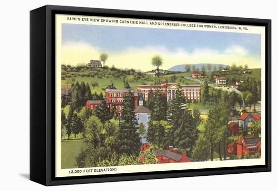 Carnegie Hall, Greenbrier College, Lewisburg, West Virginia-null-Framed Stretched Canvas