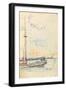 Carnet : Arrière d'un bateau-Paul Signac-Framed Giclee Print