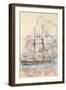 Carnet : Bateau à deux mâts-Paul Signac-Framed Giclee Print