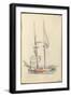 Carnet : bateau à deux mâts-Paul Signac-Framed Giclee Print