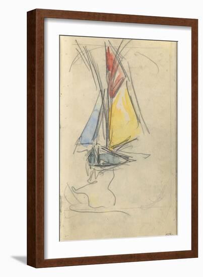 Carnet : Bateau à voile-Paul Signac-Framed Giclee Print