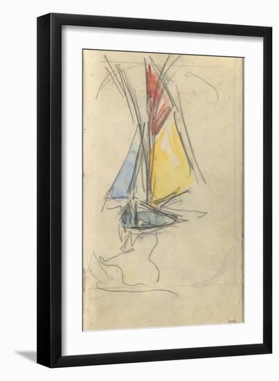 Carnet : Bateau à voile-Paul Signac-Framed Giclee Print