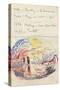 Carnet : Composition circulaire et annotations manuscrites-Paul Signac-Stretched Canvas