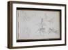 Carnet de croquis : études de crabe-William Adolphe Bouguereau-Framed Giclee Print