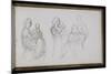 Carnet de croquis : femme avec enfant-William Adolphe Bouguereau-Mounted Giclee Print