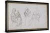 Carnet de croquis : femme avec enfant-William Adolphe Bouguereau-Stretched Canvas