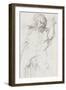 Carnet de dessins : étude d'homme barbu debout pour " Le Roi Canut et ses courtisans"-Gustave Moreau-Framed Giclee Print