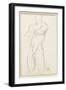 Carnet de dessins : étude d'homme nu-Gustave Moreau-Framed Giclee Print