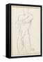 Carnet de dessins : étude d'homme nu-Gustave Moreau-Framed Stretched Canvas