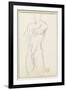 Carnet de dessins : étude d'homme nu-Gustave Moreau-Framed Giclee Print