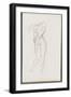 Carnet de dessins : étude de femme debout un bras sur la poitrine pour le Cantique des Cantiques-Gustave Moreau-Framed Giclee Print