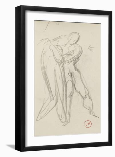 Carnet de dessins : étude pour la Sulamite-Gustave Moreau-Framed Giclee Print