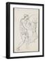 Carnet de dessins : Jambe d'homme portant une chaussure décorées d'ornements-Gustave Moreau-Framed Giclee Print