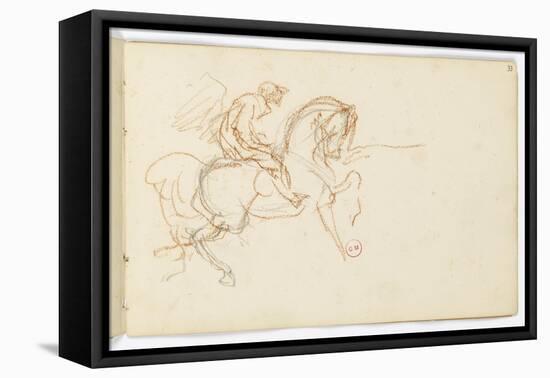 Carnet de dessins-Gustave Moreau-Framed Stretched Canvas