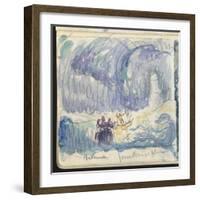 Carnet : Paysage avec indications de couleurs-Paul Signac-Framed Giclee Print