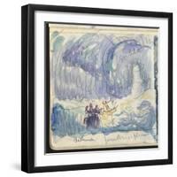 Carnet : Paysage avec indications de couleurs-Paul Signac-Framed Giclee Print