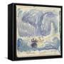 Carnet : Paysage avec indications de couleurs-Paul Signac-Framed Stretched Canvas