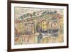 Carnet : Port d'une ville de la côte Méditérranéenne-Paul Signac-Framed Giclee Print