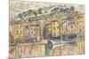 Carnet : Port d'une ville de la côte Méditérranéenne-Paul Signac-Mounted Giclee Print