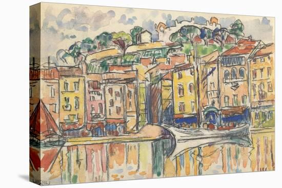 Carnet : Port d'une ville de la côte Méditérranéenne-Paul Signac-Stretched Canvas