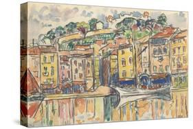 Carnet : Port d'une ville de la côte Méditérranéenne-Paul Signac-Stretched Canvas