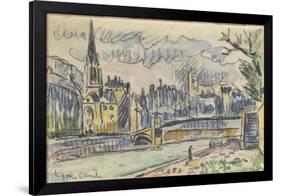 Carnet : Vue de Lyon-Paul Signac-Framed Premium Giclee Print