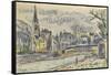 Carnet : Vue de Lyon-Paul Signac-Framed Stretched Canvas