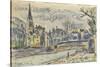 Carnet : Vue de Lyon-Paul Signac-Stretched Canvas