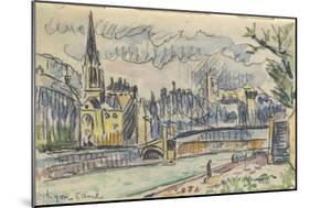 Carnet : Vue de Lyon-Paul Signac-Mounted Giclee Print