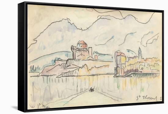 Carnet : Vue de saint-Florent-Paul Signac-Framed Stretched Canvas