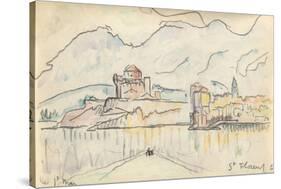 Carnet : Vue de saint-Florent-Paul Signac-Stretched Canvas