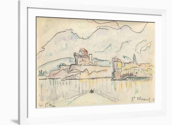 Carnet : Vue de saint-Florent-Paul Signac-Framed Giclee Print