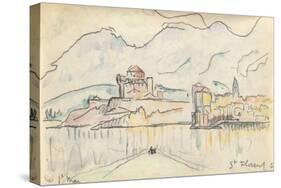 Carnet : Vue de saint-Florent-Paul Signac-Stretched Canvas