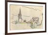 Carnet : Vue de Tarascon-Paul Signac-Framed Giclee Print