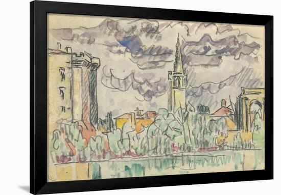 Carnet : Vue de Tarascon-Paul Signac-Framed Giclee Print