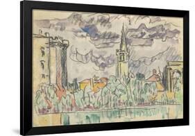 Carnet : Vue de Tarascon-Paul Signac-Framed Giclee Print