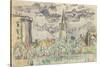 Carnet : Vue de Tarascon-Paul Signac-Stretched Canvas