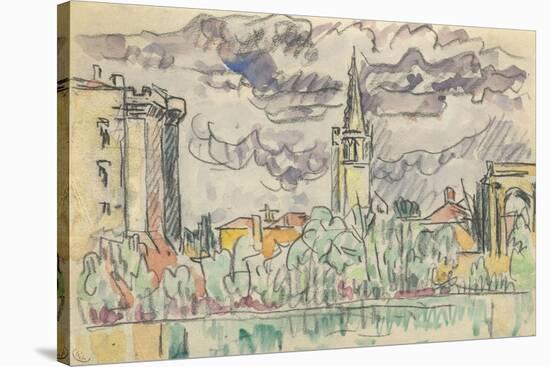 Carnet : Vue de Tarascon-Paul Signac-Stretched Canvas