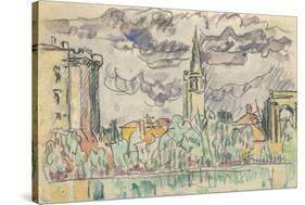 Carnet : Vue de Tarascon-Paul Signac-Stretched Canvas