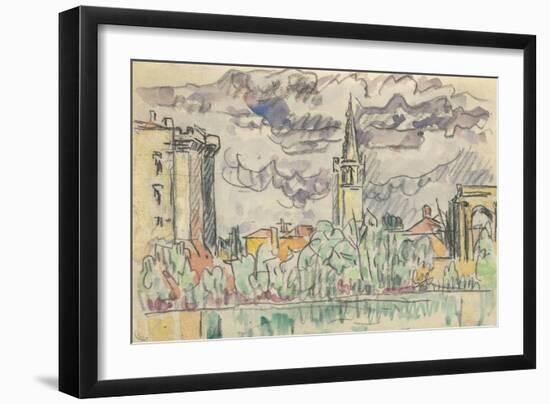 Carnet : Vue de Tarascon-Paul Signac-Framed Giclee Print