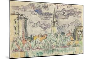 Carnet : Vue de Tarascon-Paul Signac-Mounted Giclee Print