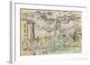 Carnet : Vue de Tarascon-Paul Signac-Framed Giclee Print