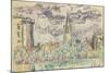 Carnet : Vue de Tarascon-Paul Signac-Mounted Giclee Print