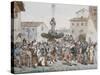 Carnevale a Roma, 1816-Bartolomeo Pinelli-Stretched Canvas